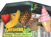 thumbnail of bananas, fruit and ice cream