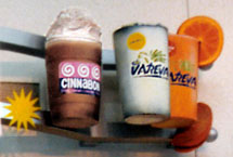 creamy drink sculptures