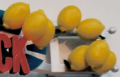 sculptures of lemons for signage
