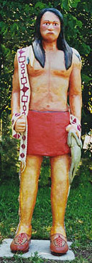 Native American Man sculpture