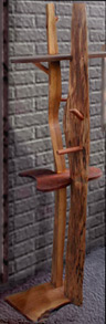 thumbnail photograph of wooden coat rack by Lawrence Kinney